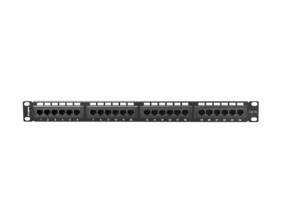 Network Pacht Panel 24 puertos Cat 6e 1U 19 inch/ Rack (ACC-P-005)