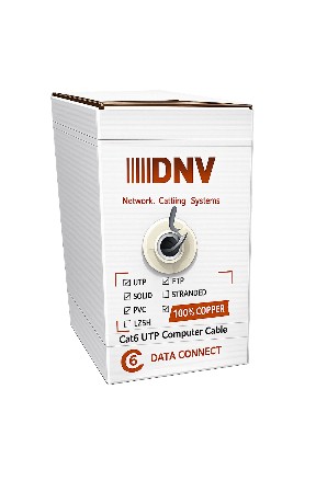 Cable Utp Cat 6 0.5mm/24 Awg Gris 1000ft/305mts 100% (DNV-CAT6-COOPER-GRIS)