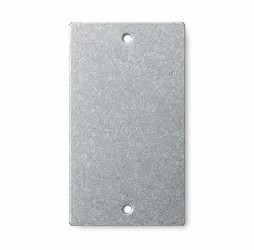 Tapa metalica ciega para caja 2x4 (ELT-037)